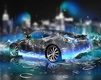Abstract 3D Car With Water