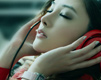 Asian Beautiful With Headphones